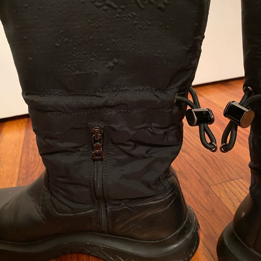 Prada Sport 💯 Auth calf lthr boots Sz 40/10 - Picture 9 of 15